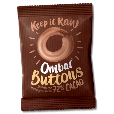 Ombar Buttons 72% Cocoa 25g